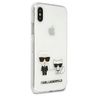Karl Lagerfeld KLHCPXCKTR iPhone X/Xs hardcase Transparent Karl & Choupette na NearMe.pl