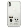 Karl Lagerfeld KLHCPXCKTR iPhone X/Xs hardcase Transparent Karl & Choupette na NearMe.pl