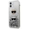 Karl Lagerfeld KLHCP12SKCGLSL iPhone12 mini 5,4" srebrny/silver hardcase Liquid Glitter Karl&Choupette na NearMe.pl