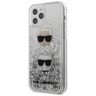 Karl Lagerfeld KLHCP12MKCGLSL iPhone12/12 Pro 6,1" srebrny/silver hardcase Liquid Glitter Karl&Choupette na NearMe.pl