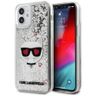 Karl Lagerfeld KLHCP12SLCGLSL iPhone 12 mini 5,4" srebrny/silver hardcase Liquid Glitter Choupette na NearMe.pl
