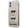 Karl Lagerfeld KLHCP12SKCGLGO iPhone 12 mini 5,4" złoty/gold hardcase Liquid Glitter Karl&Choupette na NearMe.pl