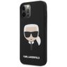 Karl Lagerfeld KLHCP12MSLKHBK iPhone 12/12 Pro 6,1" czarny/black hardcase Silicone Karl`s Head na NearMe.pl