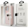 Karl Lagerfeld KLHCP12MSLKHLP iPhone 12/12 Pro 6,1" jasnoróżowy/light pink hardcase Silicone Karl`s Head na NearMe.pl