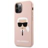 Karl Lagerfeld KLHCP12MSLKHLP iPhone 12/12 Pro 6,1" jasnoróżowy/light pink hardcase Silicone Karl`s Head na NearMe.pl