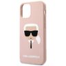 Karl Lagerfeld KLHCP12MSLKHLP iPhone 12/12 Pro 6,1" jasnoróżowy/light pink hardcase Silicone Karl`s Head na NearMe.pl