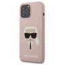 Karl Lagerfeld KLHCP12LSLKHLP iPhone12 Pro Max 6,7" jasnoróżowy/light pink hardcase Silicone Karl`s Head na NearMe.pl