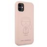 Karl Lagerfeld KLHCN61SILTTPI iPhone 116,1" / Xr Silicone Ikonik Outline różowy/pink na NearMe.pl