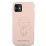 Karl Lagerfeld KLHCN61SILTTPI iPhone 116,1" / Xr Silicone Ikonik Outline różowy/pink na NearMe.pl