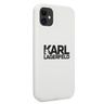 Karl Lagerfeld KLHCN61SLKLWH iPhone 116,1" / Xr Silicone Stack Logo biały/white na NearMe.pl
