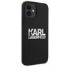 Karl Lagerfeld KLHCP12SSLKLRBK iPhone12 mini 5,4" Silicone Stack Logo czarny/black na NearMe.pl