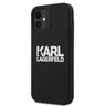 Karl Lagerfeld KLHCP12SSLKLRBK iPhone12 mini 5,4" Silicone Stack Logo czarny/black na NearMe.pl
