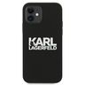 Karl Lagerfeld KLHCP12SSLKLRBK iPhone12 mini 5,4" Silicone Stack Logo czarny/black na NearMe.pl