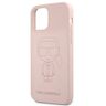 Karl Lagerfeld KLHCP12SSILTTPI iPhone 12 mini 5,4" Silicone Ikonik Outline różowy/pink na NearMe.pl