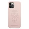 Karl Lagerfeld KLHCP12LSILTTPI iPhone12 Pro Max 6,7" Silicone Ikonik Outline różowy/pink na NearMe.pl