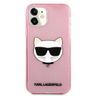 Karl Lagerfeld KLHCP12SCHTUGLP iPhone 12mini 5,4" różowy/pink hardcase Glitter Choupette na NearMe.pl