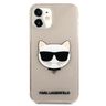 Karl Lagerfeld KLHCP12SCHTUGLGO iPhone12 mini 5,4" złoty/gold hardcase Glitter Choupette na NearMe.pl