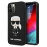 Karl Lagerfeld KLHCP12LSLFKBK iPhone 12Pro Max  6,7" hardcase czarny/black Silicone Iconic na NearMe.pl