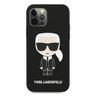 Karl Lagerfeld KLHCP12LSLFKBK iPhone 12Pro Max  6,7" hardcase czarny/black Silicone Iconic na NearMe.pl