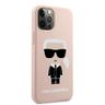 Karl Lagerfeld KLHCP12LSLFKPI iPhone 12Pro Max 6,7" hardcase jasnoróżowy/light pink Silicone Iconic na NearMe.pl