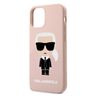 Karl Lagerfeld KLHCP12LSLFKPI iPhone 12Pro Max 6,7" hardcase jasnoróżowy/light pink Silicone Iconic na NearMe.pl
