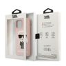 Karl Lagerfeld KLHCP12LSLFKPI iPhone 12Pro Max 6,7" hardcase jasnoróżowy/light pink Silicone Iconic na NearMe.pl