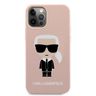 Karl Lagerfeld KLHCP12LSLFKPI iPhone 12Pro Max 6,7" hardcase jasnoróżowy/light pink Silicone Iconic na NearMe.pl
