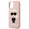 Karl Lagerfeld KLHCP12SSLFKPI iPhone 12mini 5,4" hardcase jasnoróżowy/light pink Silicone Iconic na NearMe.pl