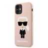 Karl Lagerfeld KLHCP12SSLFKPI iPhone 12mini 5,4" hardcase jasnoróżowy/light pink Silicone Iconic na NearMe.pl