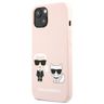 Karl Lagerfeld KLHCP13SSSKCI iPhone 13mini 5,4" hardcase jasno różowy/light pink Silicone Karl & Choupette na NearMe.pl