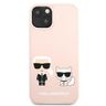 Karl Lagerfeld KLHCP13SSSKCI iPhone 13mini 5,4" hardcase jasno różowy/light pink Silicone Karl & Choupette na NearMe.pl