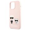 Karl Lagerfeld KLHCP13LSSKCI iPhone 13 Pro / 13  6,1" hardcase jasno różowy/light pink Silicone Karl & Choupette na NearMe.pl
