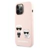 Karl Lagerfeld KLHCP13LSSKCI iPhone 13 Pro / 13  6,1" hardcase jasno różowy/light pink Silicone Karl & Choupette na NearMe.pl