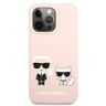 Karl Lagerfeld KLHCP13LSSKCI iPhone 13 Pro / 13  6,1" hardcase jasno różowy/light pink Silicone Karl & Choupette na NearMe.pl