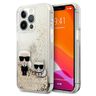 Karl Lagerfeld KLHCP13LGKCD iPhone 13Pro / 13 6,1" złoty/gold hardcase Liquid Glitter Karl&Choupette na NearMe.pl