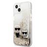 Karl Lagerfeld KLHCP13MGKCD iPhone 13/ 14 / 15 6,1" złoty/gold hardcase Liquid Glitter Karl&Choupette na NearMe.pl