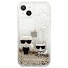 Karl Lagerfeld KLHCP13MGKCD iPhone 13/ 14 / 15 6,1" złoty/gold hardcase Liquid Glitter Karl&Choupette na NearMe.pl