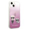 Karl Lagerfeld KLHCP13SCKTRP iPhone 13mini 5,4" hardcase różowy/pink Karl & Choupette na NearMe.pl