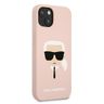 Karl Lagerfeld KLHCP13SSLKHLP iPhone 13 mini 5,4" jasnoróżowy/light pink hardcase Silicone Karl`s Head na NearMe.pl