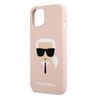 Karl Lagerfeld KLHCP13SSLKHLP iPhone 13 mini 5,4" jasnoróżowy/light pink hardcase Silicone Karl`s Head na NearMe.pl