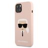 Karl Lagerfeld KLHCP13MSLKHLP iPhone 13/ 14 / 15 6,1" jasnoróżowy/light pink hardcase Silicone Karl`s Head na NearMe.pl
