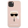 Karl Lagerfeld KLHCP13MSLKHLP iPhone 13/ 14 / 15 6,1" jasnoróżowy/light pink hardcase Silicone Karl`s Head na NearMe.pl