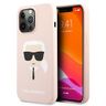 Karl Lagerfeld KLHCP13XSLKHLP iPhone 13Pro Max 6,7" jasnoróżowy/light pink hardcase Silicone Karl`s Head na NearMe.pl