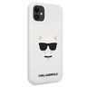 Karl Lagerfeld KLHCN61SLCHWH iPhone11 6,1" / Xr  hardcase biały/white Silicone Choupette na NearMe.pl