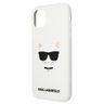 Karl Lagerfeld KLHCN61SLCHWH iPhone11 6,1" / Xr  hardcase biały/white Silicone Choupette na NearMe.pl