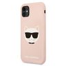 Karl Lagerfeld KLHCN61SLCHLP iPhone11 6,1" / Xr hardcase jasno różowy/light pink Silicone Choupette na NearMe.pl