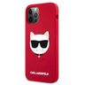 Karl Lagerfeld KLHCP12LSLCHRE iPhone12 Pro Max 6,7" hardcase czerwony/red Silicone Choupette na NearMe.pl