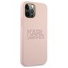 Karl Lagerfeld KLHCP12LSTKLTLP iPhone12 Pro Max 6,7" Silicone Stack Logo różowy/pink na NearMe.pl