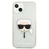 Karl Lagerfeld KLHCP13MKHTUGLS iPhone 13/ 14 / 15 6,1" srebrny/silver hardcase Glitter Karl`s Head na NearMe.pl