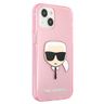 Karl Lagerfeld KLHCP13MKHTUGLP iPhone 13/ 14 / 15 6,1" różowy/pink hardcase Glitter Karl`s Head na NearMe.pl